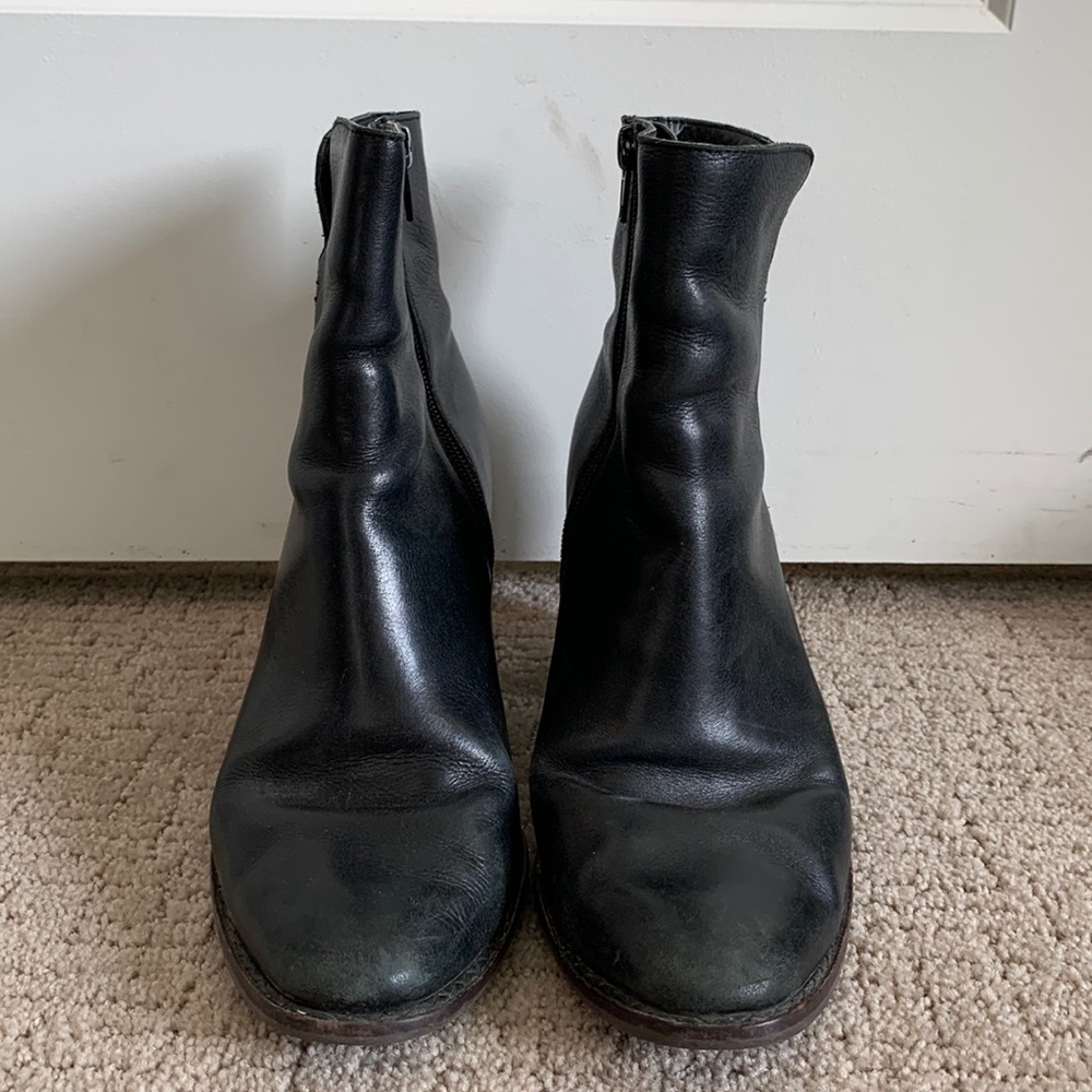 Lucky Brand Black Leather Booties